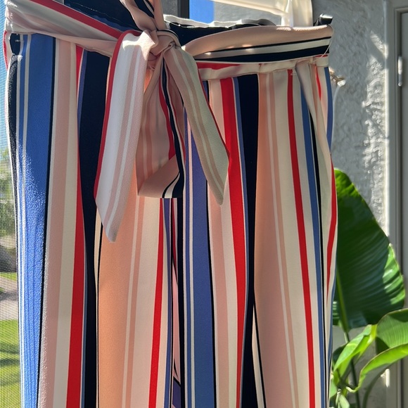 Express size XS striped high rise ankle dress pants - Picture 6 of 8